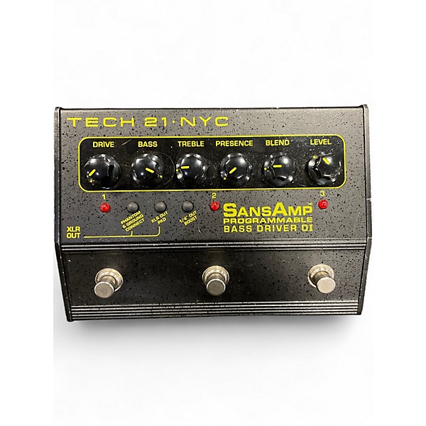 Used Tech 21 Sansamp Programmable Bass Driver Effect Pedal