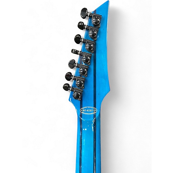 Used Agile Septor Elite 727 Ocean Blue Burst Solid Body Electric Guitar