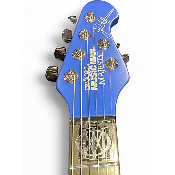 Used Ernie Ball Music Man Majesty Blue Solid Body Electric Guitar