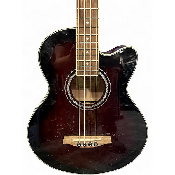 Used Ibanez AEB10E Mahogany Acoustic Bass Guitar