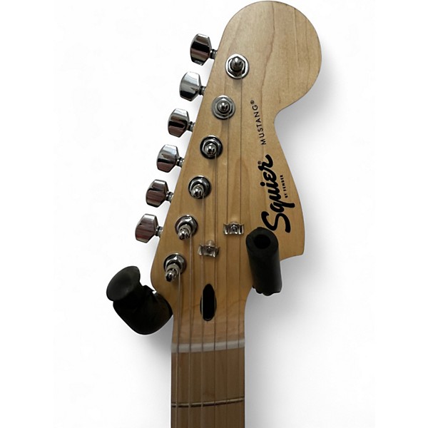 Used Squier Bullet Mustang HH Black Solid Body Electric Guitar