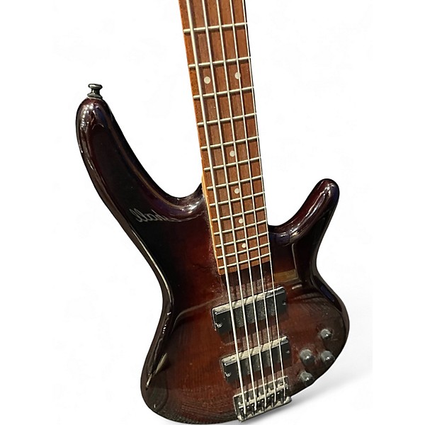 Used Ibanez GSR205 5 String Sunburst Electric Bass Guitar