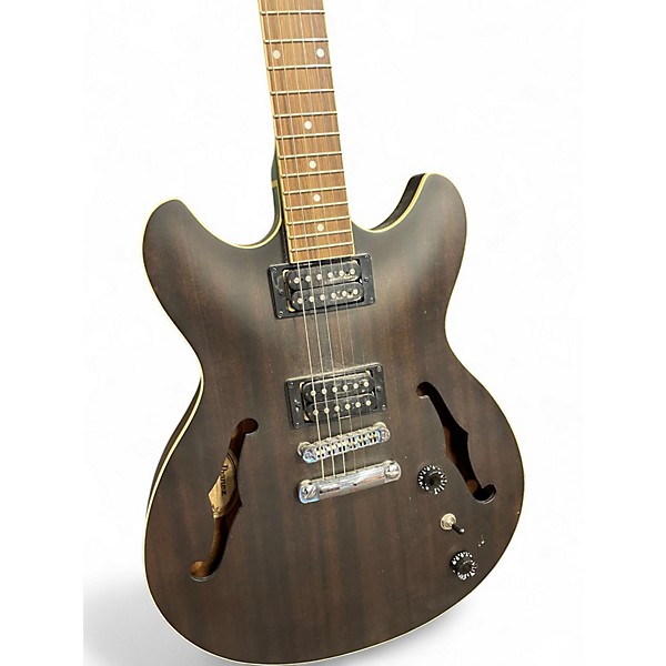 Used Ibanez AS53-TFK Trans Black Hollow Body Electric Guitar