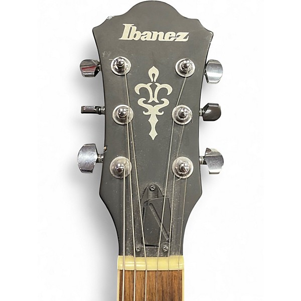 Used Ibanez AS53-TFK Trans Black Hollow Body Electric Guitar