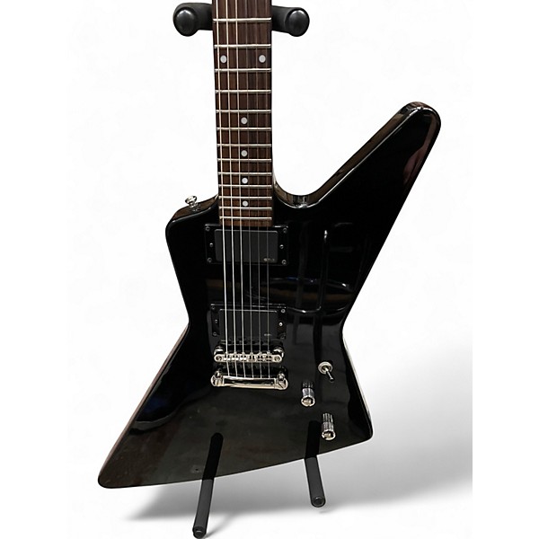 Used Epiphone 1984 Explorer EX Black Solid Body Electric Guitar