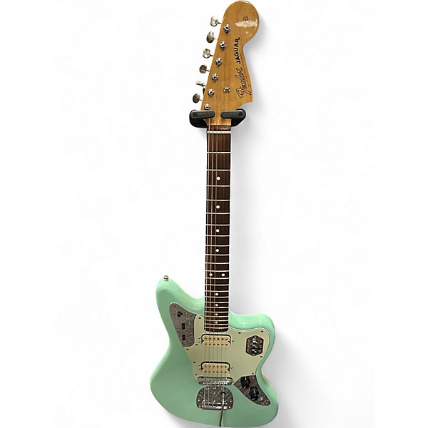 Used Fender Jaguar Surf Green Solid Body Electric Guitar