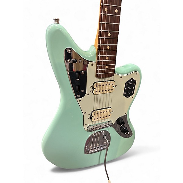 Used Fender Jaguar Surf Green Solid Body Electric Guitar