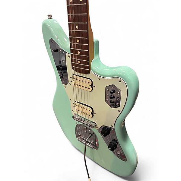 Used Fender Jaguar Surf Green Solid Body Electric Guitar