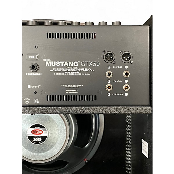 Used Fender GTX50 Mustang 1X12 Guitar Combo Amp