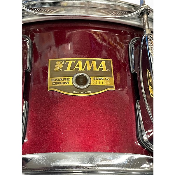 Vintage 1990s TAMA 14X6.5 Rockstar Series Candy Apple Red Drum