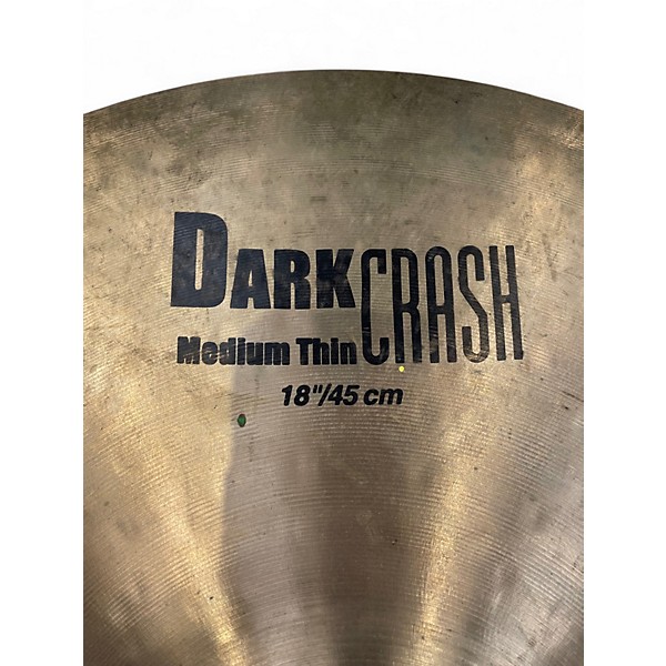Used Zildjian 18in K Thin Dark Crash Cymbal