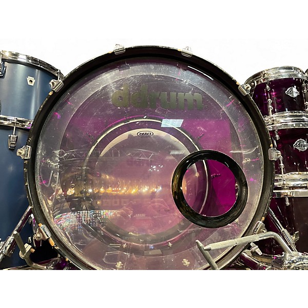 Used ddrum 6 Piece Dios Series PURPLE ACRYLIC Drum Kit