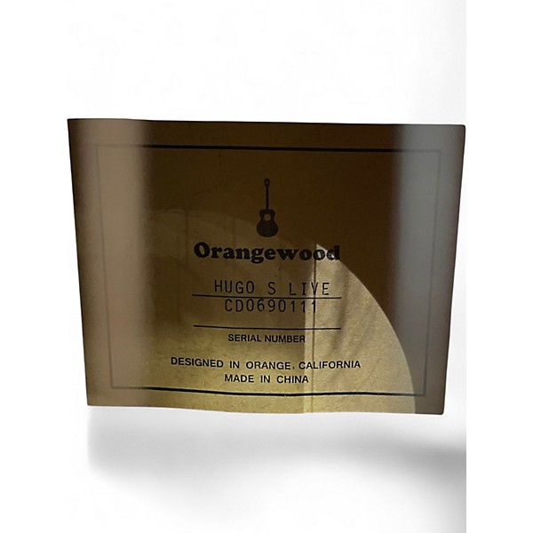 Used Orangewood HUGO S LIVE Natural Acoustic Electric Guitar