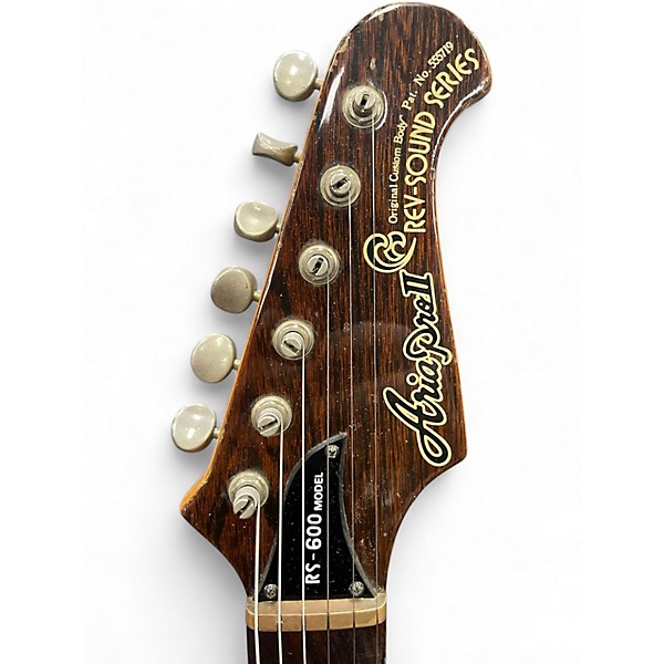 Vintage 1980s Aria Pro Ii RS-600 Natural Solid Body Electric Guitar