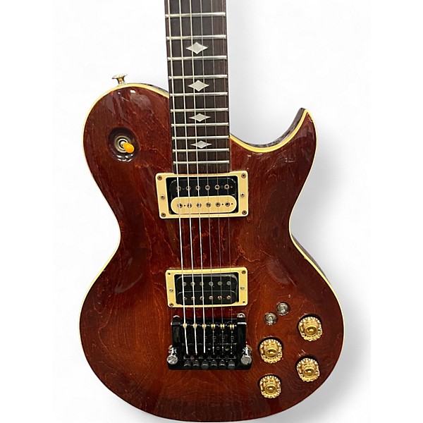 Vintage 1980s Aria Pro Ii PE-60 Natural Solid Body Electric Guitar