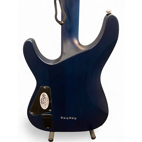 Used Schecter Guitar Research C1 Platinum Blue Solid Body Electric Guitar