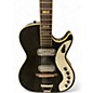 Vintage 1960s Silvertone 1423  black sparkle Solid Body Electric Guitar
