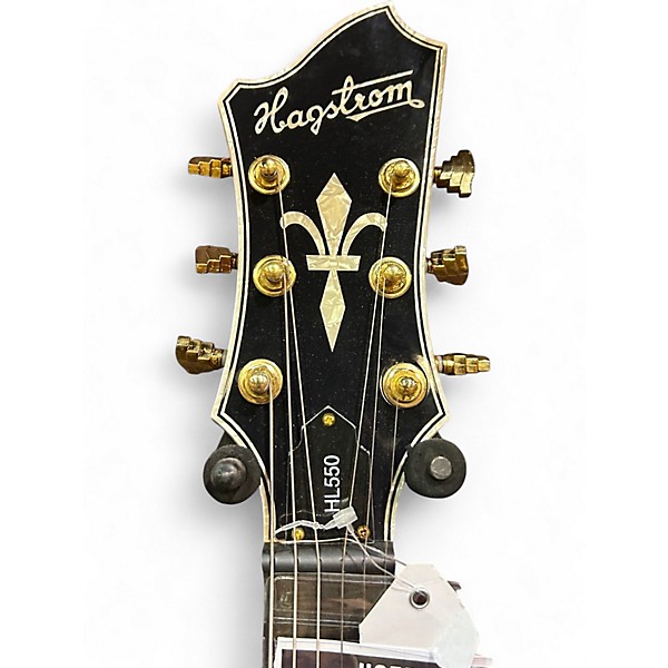 Used Hagstrom HL550 Trans Red Hollow Body Electric Guitar