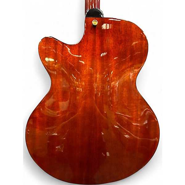 Used Hagstrom HL550 Trans Red Hollow Body Electric Guitar