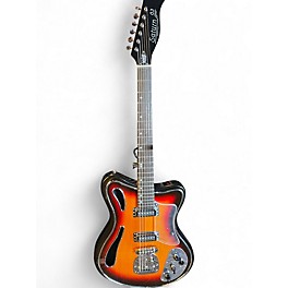 Used Eastwood Saturn 63 3 Color Sunburst Solid Body Electric Guitar