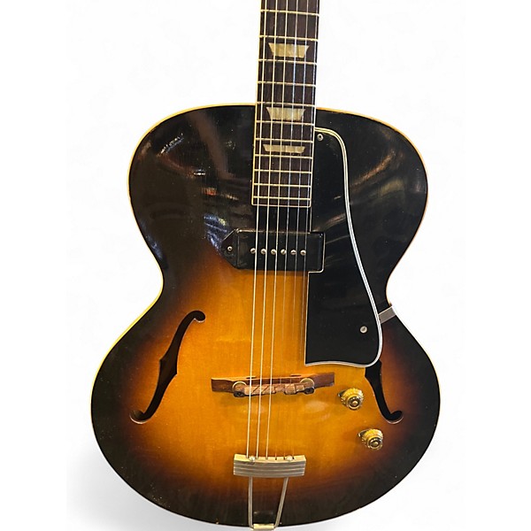 Vintage 1950s Gibson es150 2 Color Sunburst Hollow Body Electric Guitar