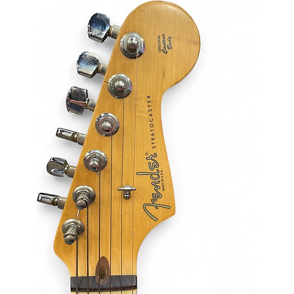 Used 2004 Fender 50th Anniversary American Stratocaster Black Solid Body Electric Guitar