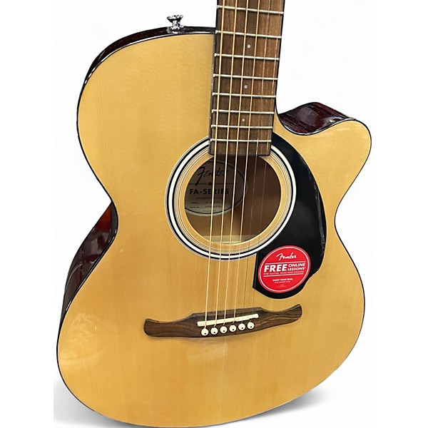 Used Fender FA135CE Concert NATURAL Acoustic Electric Guitar