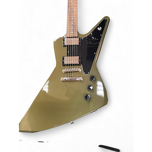 Used Epiphone Explorer Pro FOREST GREEN Solid Body Electric Guitar