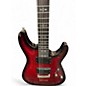 Used Schecter Guitar Research Demon 6 Crimson Red Burst Solid Body Electric Guitar