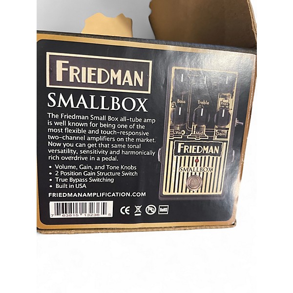 Used Friedman Smallbox Overdrive Pedal  Effect Pedal