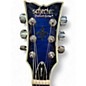 Used Schecter Guitar Research SOLO II DIAMOND SERIES Blue Burst Solid Body Electric Guitar