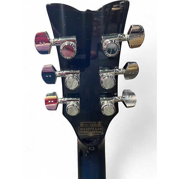 Used Schecter Guitar Research SOLO II DIAMOND SERIES Blue Burst Solid Body Electric Guitar