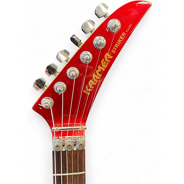 Used Kramer STRIKER 100ST Candy Apple Red Solid Body Electric Guitar