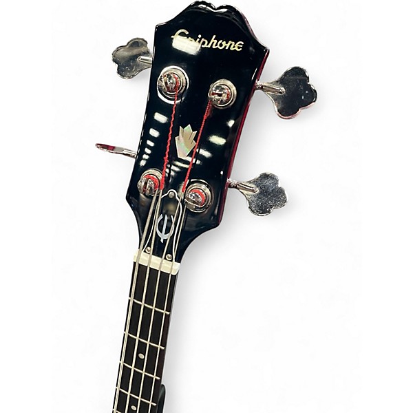 Used Epiphone EB-0 Red Electric Bass Guitar