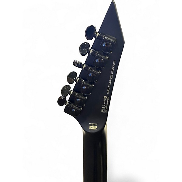 Used ESP Ltd M Black Metal Black Solid Body Electric Guitar