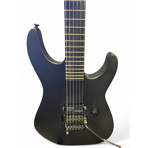 Used ESP Ltd M Black Metal Black Solid Body Electric Guitar