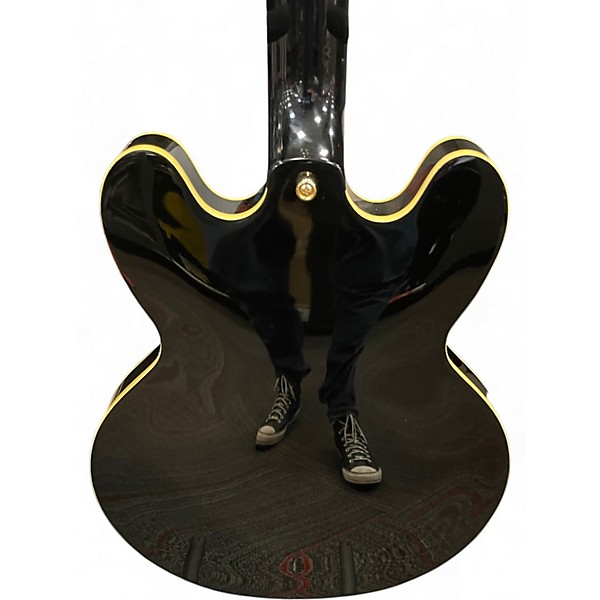 Used Epiphone Sheraton II PRO Black Hollow Body Electric Guitar