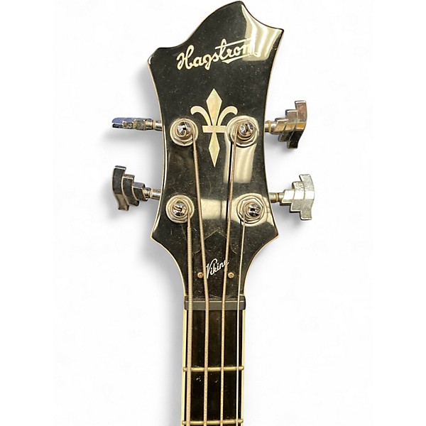 Used 2020s Hagstrom Viking Bass Trans Red Electric Bass Guitar