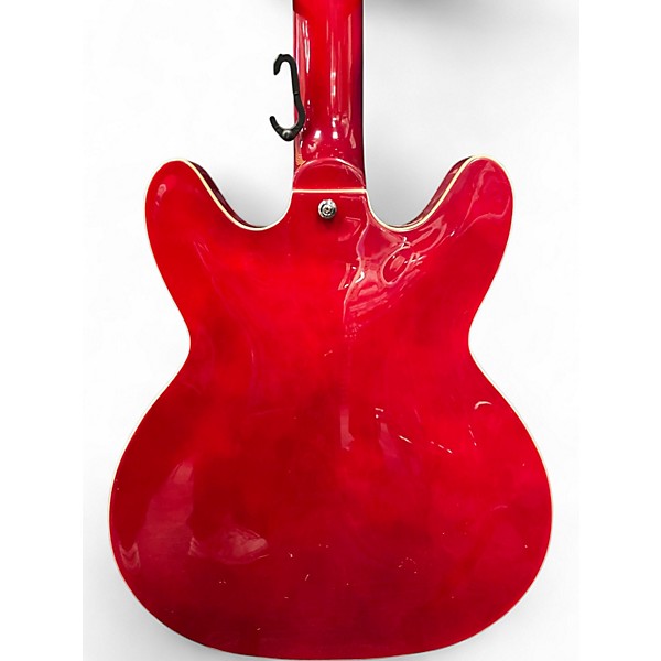 Used 2020s Hagstrom Viking Bass Trans Red Electric Bass Guitar