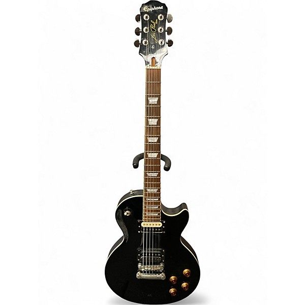 Used Epiphone Les Paul Traditional Pro Black Solid Body Electric Guitar