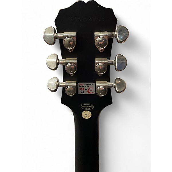 Used Epiphone Les Paul Traditional Pro Black Solid Body Electric Guitar