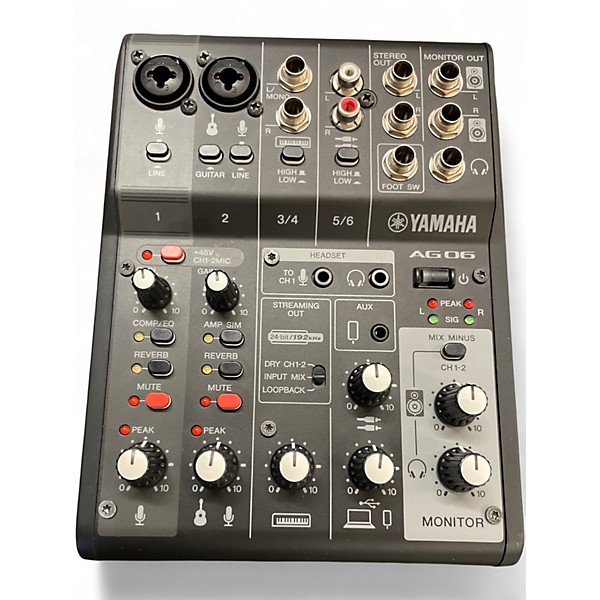 Used Yamaha AG 06 Unpowered Mixer