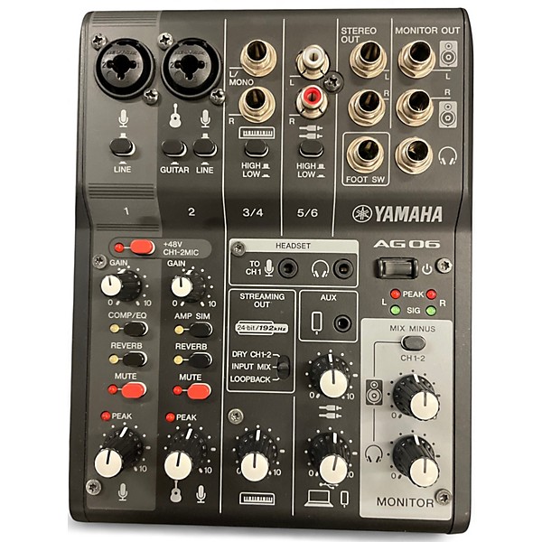 Used Yamaha AG 06 Unpowered Mixer