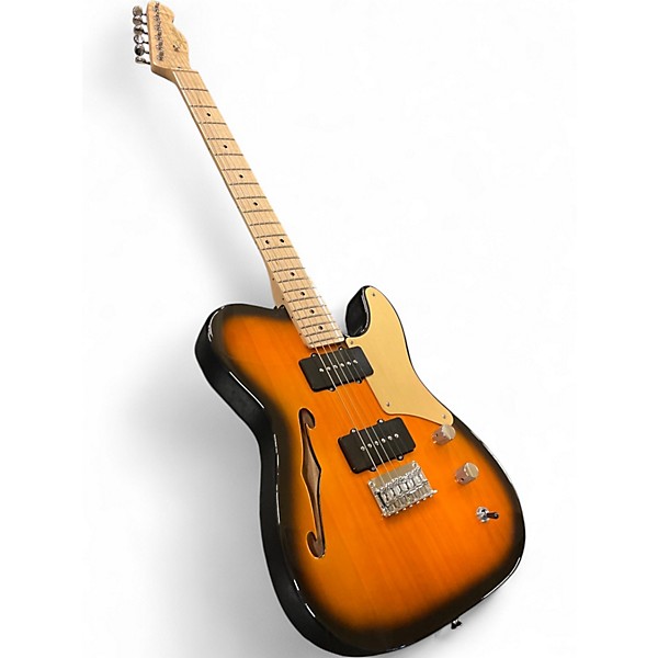 Used Squier Paranormal Cabronita Telecaster Thinline SUNBURST Hollow Body Electric Guitar