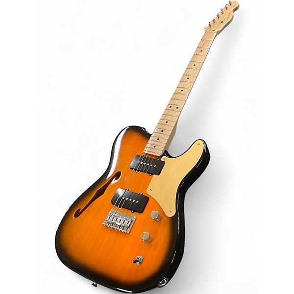 Used Squier Paranormal Cabronita Telecaster Thinline SUNBURST Hollow Body Electric Guitar