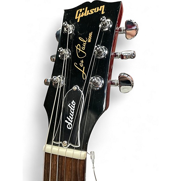 Used Gibson Les Paul Studio Red Solid Body Electric Guitar