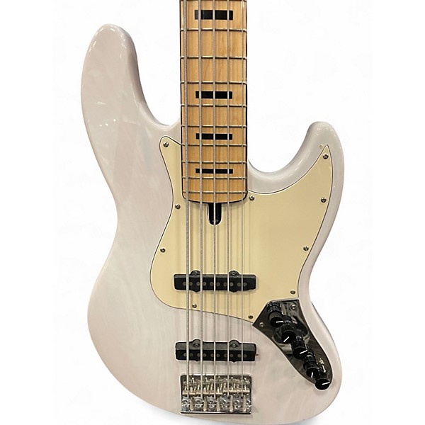 Used Sire Marcus Miller V7 Swamp Ash 5 String White Electric Bass Guitar