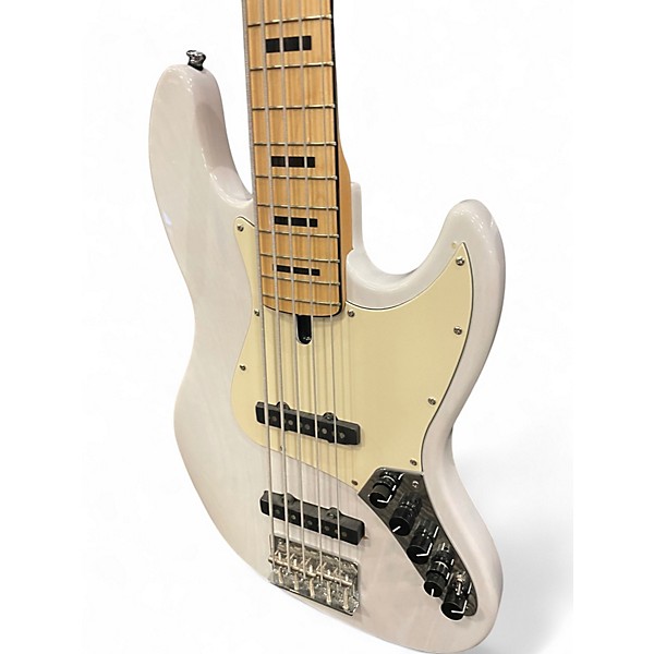 Used Sire Marcus Miller V7 Swamp Ash 5 String White Electric Bass Guitar
