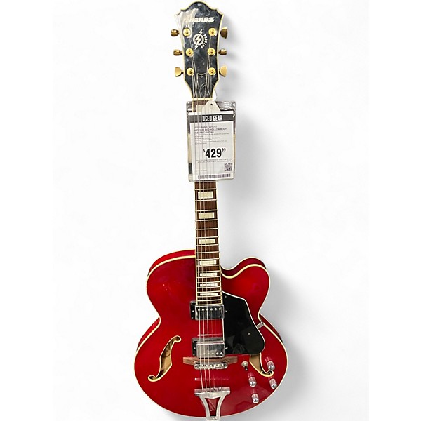 Used Ibanez AFS75T Artcore Red Hollow Body Electric Guitar