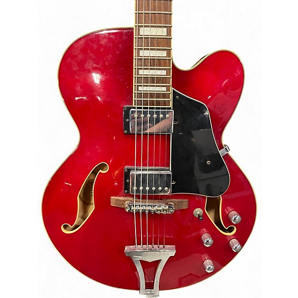 Used Ibanez AFS75T Artcore Red Hollow Body Electric Guitar